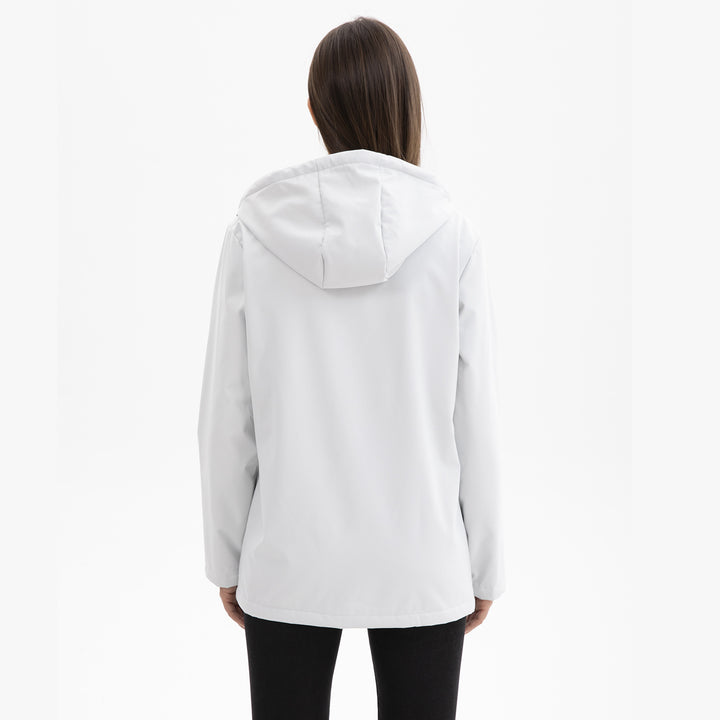 Damen nan wasserabweisender Parka mit Kapuze, fleecegefütterter Innenseite und großen Pattentaschen Echo Archiv