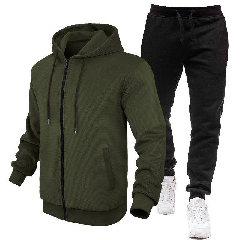 Herren Sportlicher Hoodie- und Jogginganzug mit Fleece-Futter und praktischen Taschen Echoarchiv