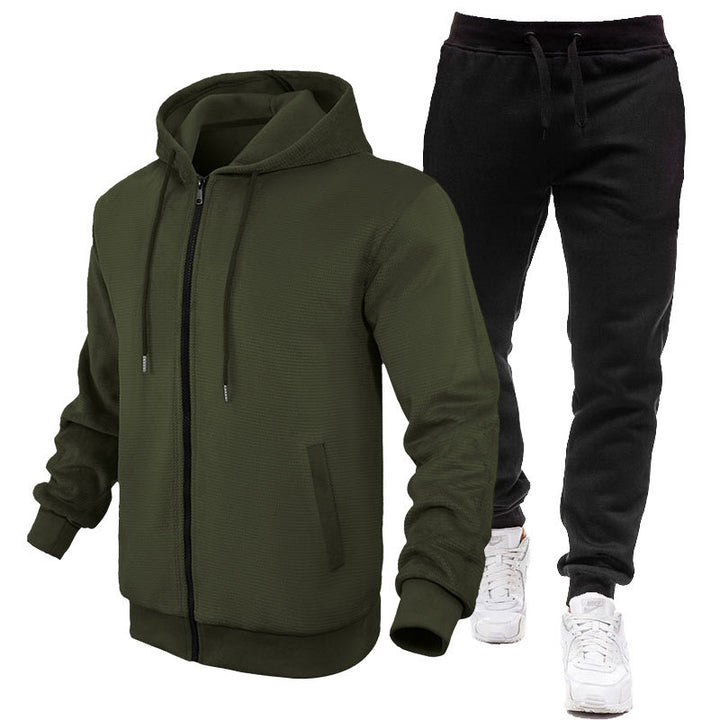 Herren Sportlicher Hoodie- und Jogginganzug mit Fleece-Futter und praktischen Taschen Echoarchiv