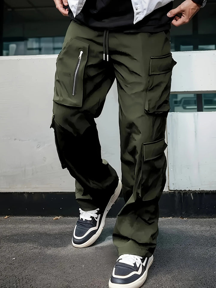 Herren Multifunktionale Cargo-Hose mit Reißverschluss