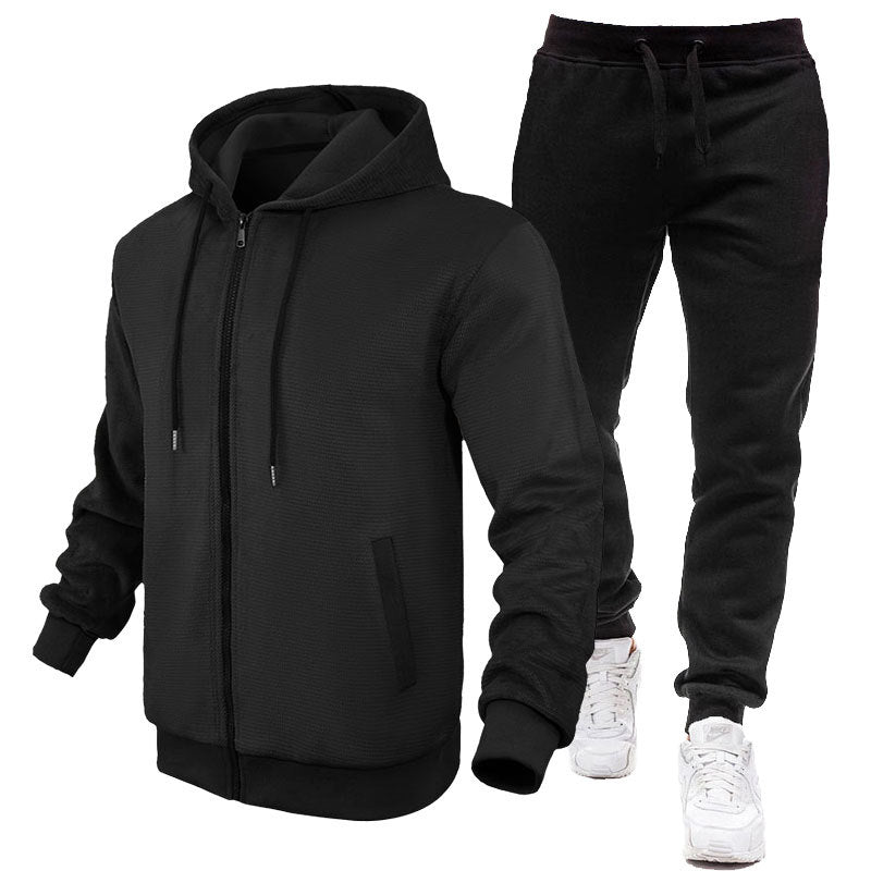 Herren Sportlicher Hoodie- und Jogginganzug mit Fleece-Futter und praktischen Taschen Echoarchiv