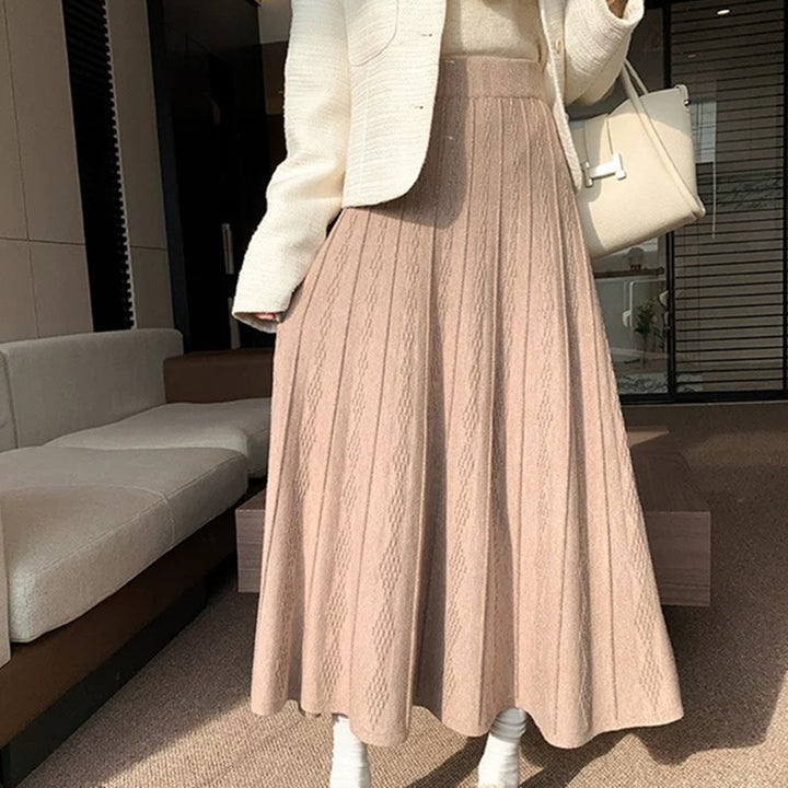 Damen Eleganter Maxirock mit strukturiertem Design Echo Archiv