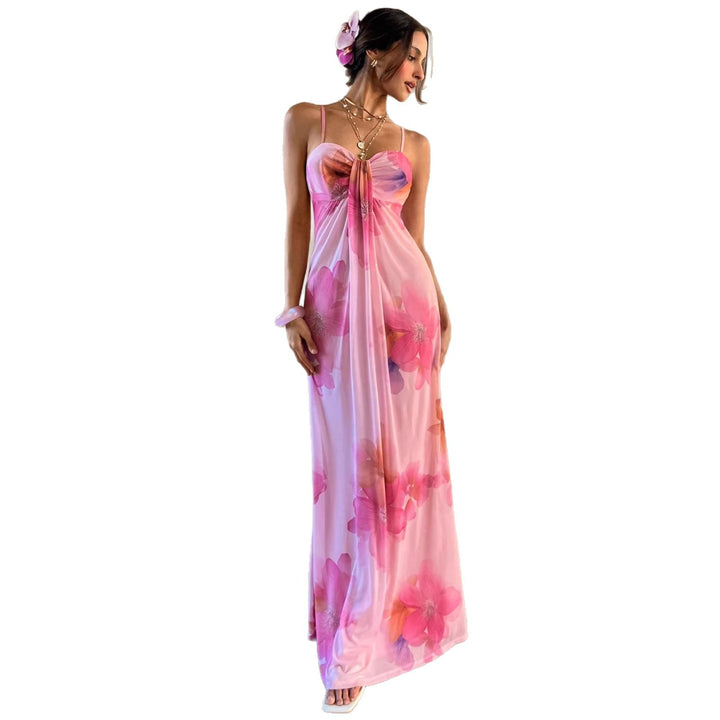 Damen Maxikleid mit floralem Design Echo Archiv