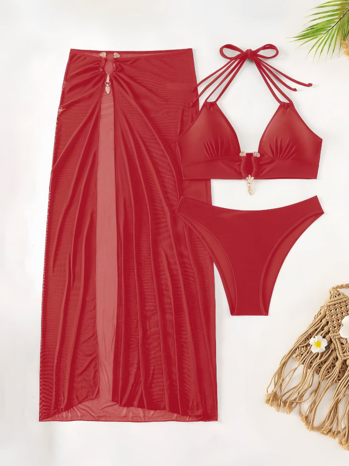 Damen Bikiniset mit transparentem Maxirock Echo Archiv