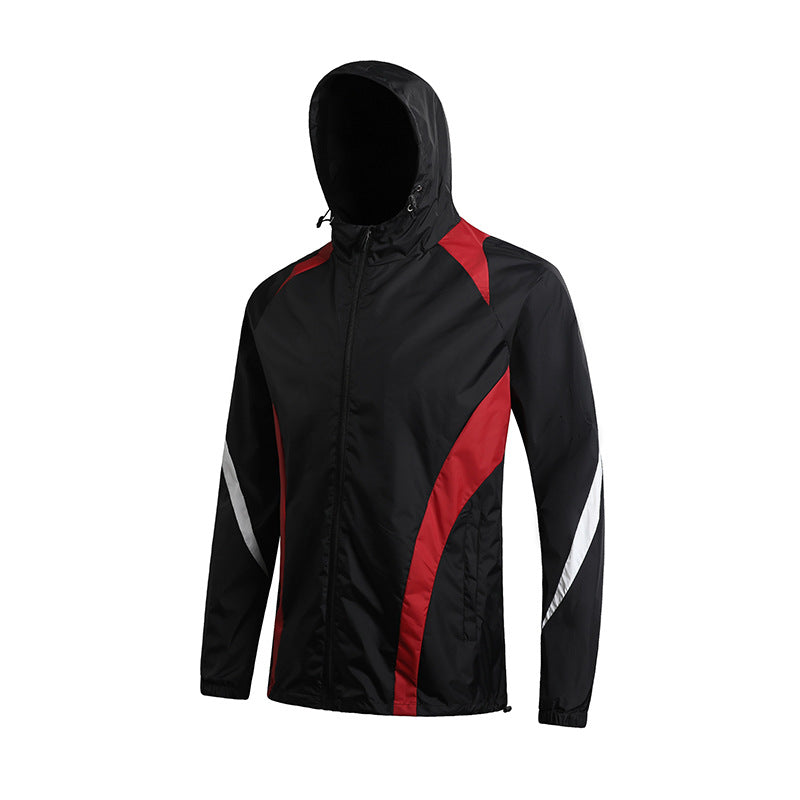 Herren Leichte Windjacke mit Kapuze Echo Archiv