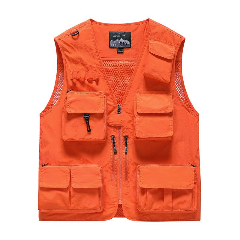Herren Multifunktionale Anglerweste mit Taschen Echo Archiv