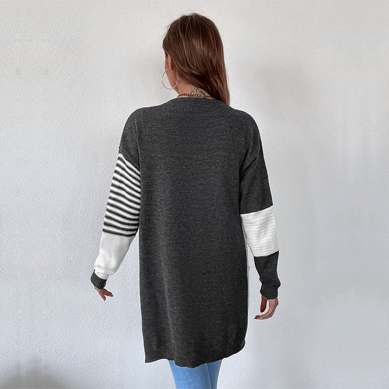 Damen Modischer Strickcardigan mit geometrischem Muster Echo Archiv
