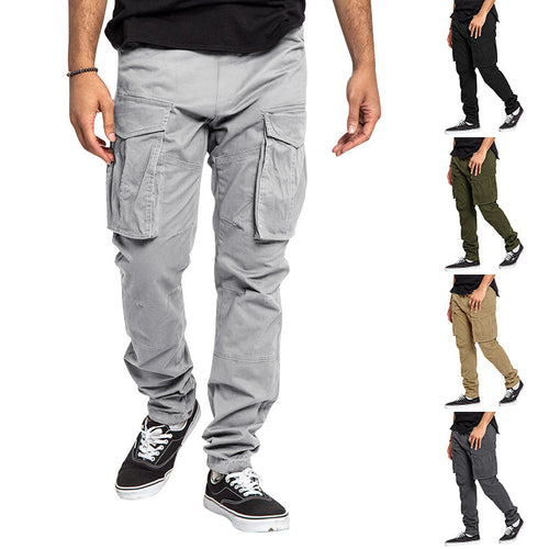 Herren Cargo-Hose mit multifunktionalen Taschen und elastischem Bund Echoarchiv