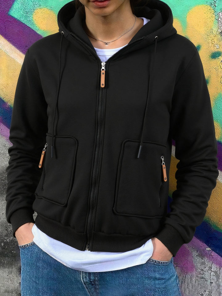 Herren Sportliche Fleecejacke Echo Archiv