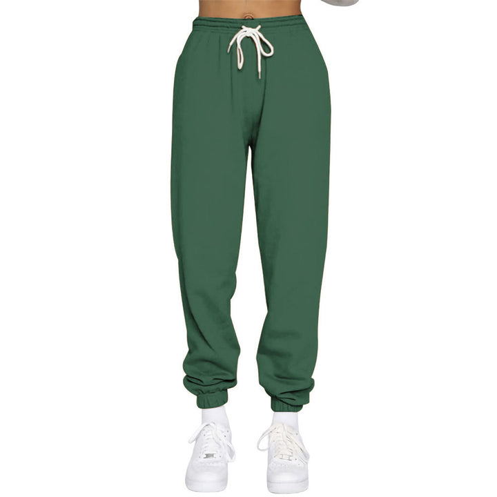 Damen nan High‑Waist Relax-Jogginghose mit elastischem Komfortbund, Kordelzug und gerippten Knöchelbündchen Echo Archiv
