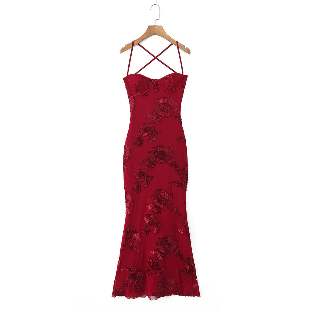Damen Bodycon Kleid mit floralem Spitzenbesatz Echo Archiv