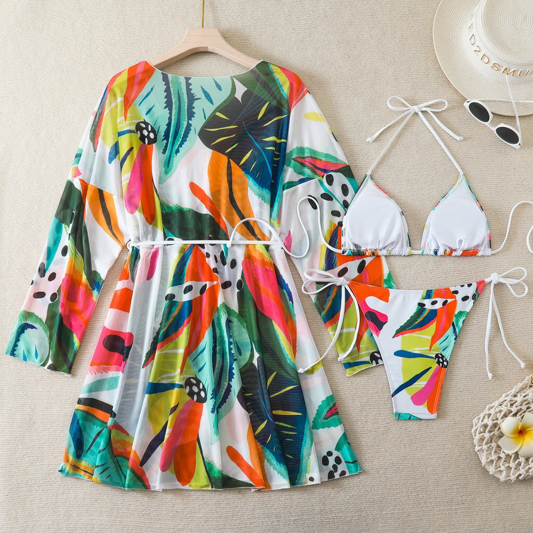 Damen Bikiniset mit lässigem Strandkleid Echo Archiv