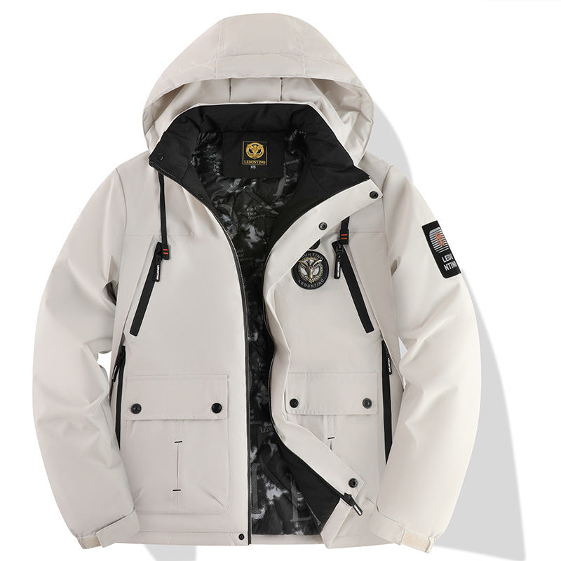 Herren nan urbaner Softshell-Parka mit abnehmbarer Kapuze, verdecktem Zweiwege-Reißverschluss und atmungsaktiver Thermofütterung Echo Archiv