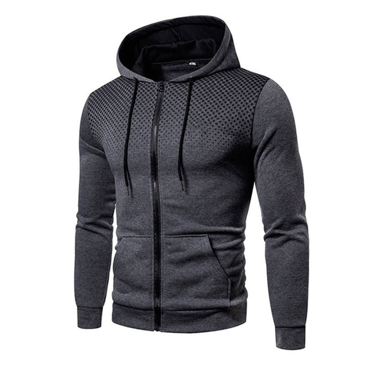 Herren Sportliche Kapuzenjacke mit durchgehendem Reißverschluss und praktischem Taschen Echoarchiv