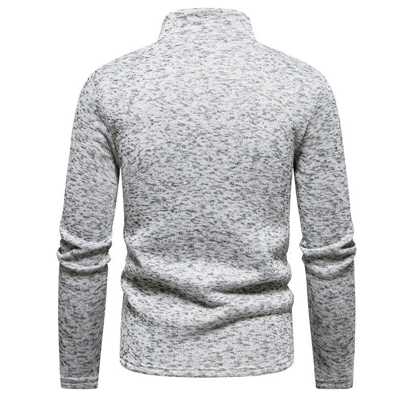 Herren Fleecejacke mit hoher Stehkragen und durchgehendem Reißverschluss Echoarchiv