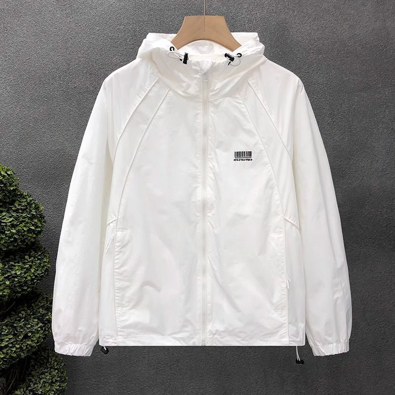 Herren Leichte Windjacke mit verstellbarer Kapuze Echoarchiv