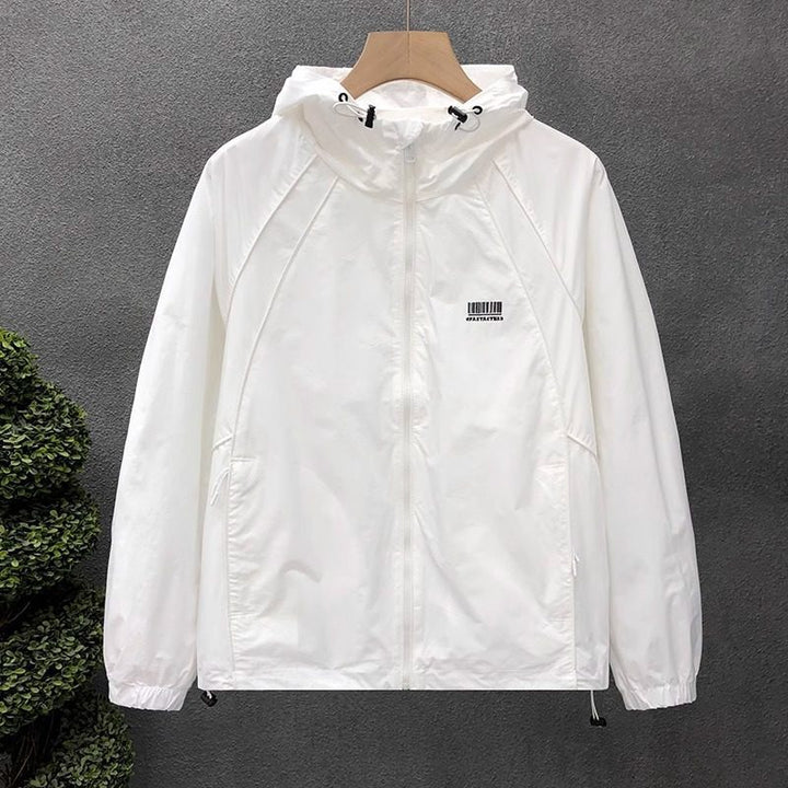 Herren Leichte Windjacke mit verstellbarer Kapuze Echoarchiv