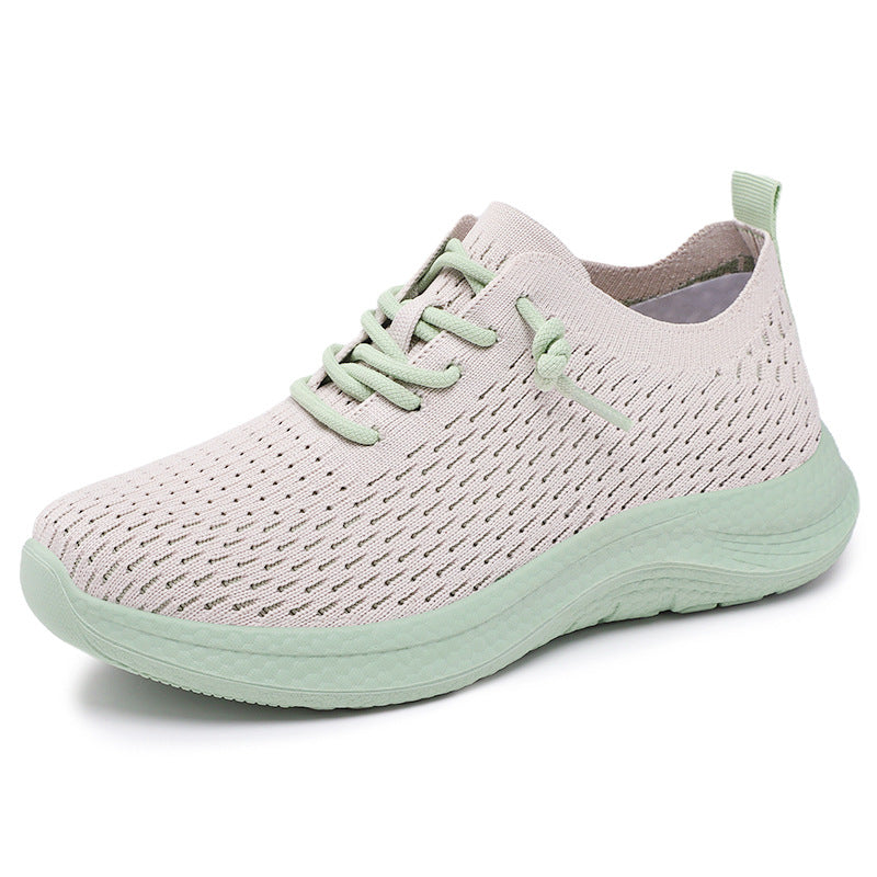 Herren nan atmungsaktiver Strick-Slip-On Sneaker mit sockenähnlichem Schaft, asymmetrischer Zier-Schnürung und stoßdämpfender Ortholite-Einlegesohle Echo Archiv