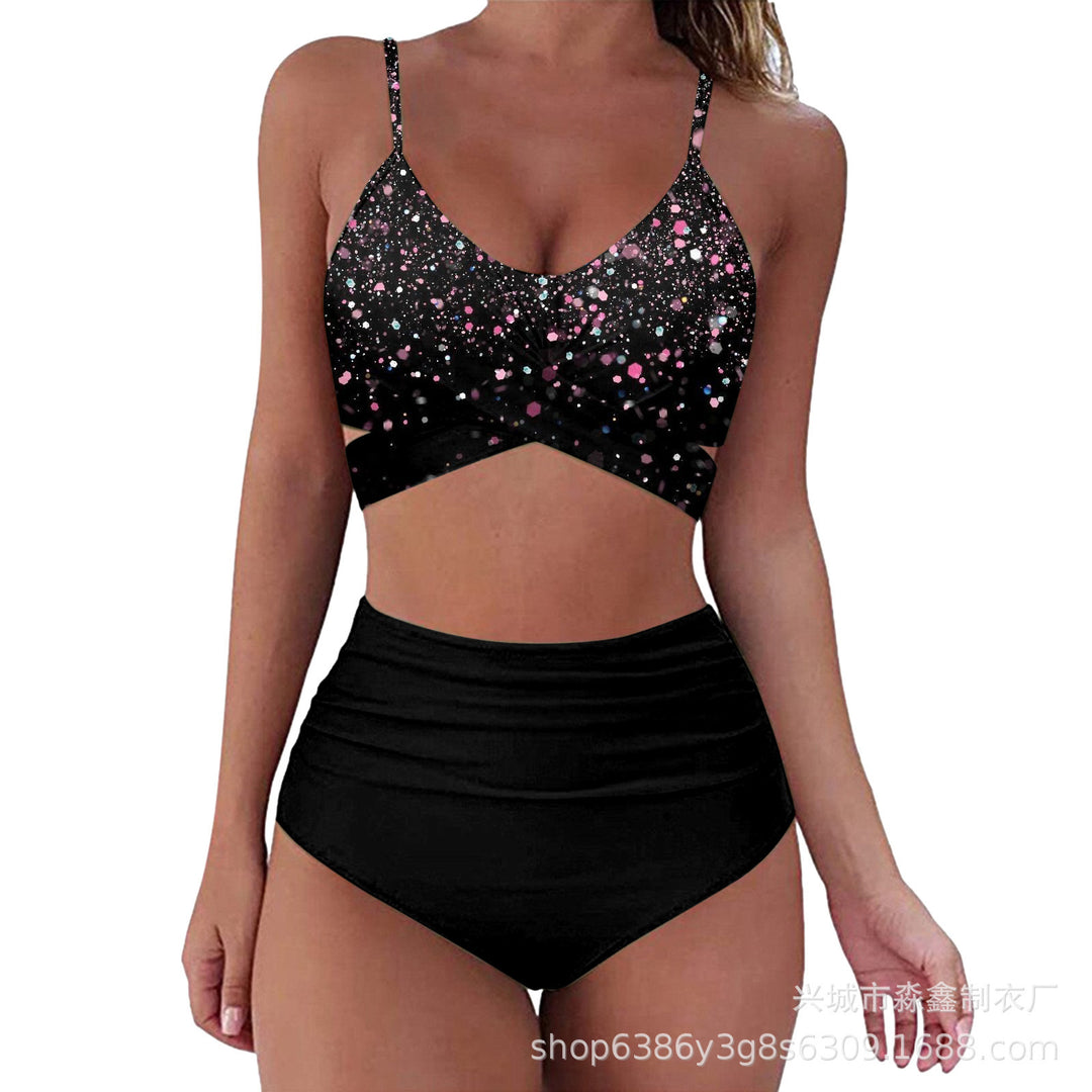 Damen Crop-Top Bikini-Set mit geflochtenem Design Echo Archiv