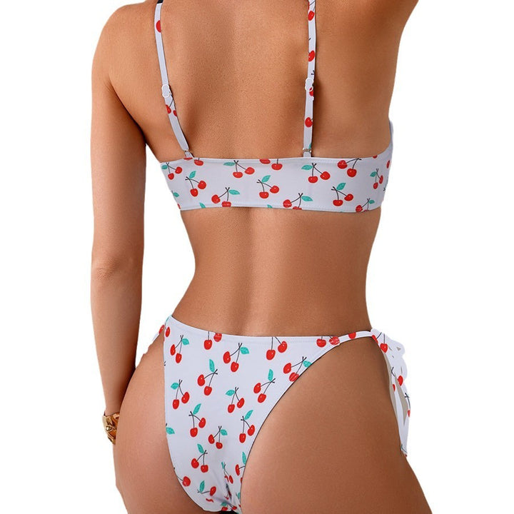 Damen Triangel-Bikini mit verspieltem Kirschdesign Echo Archiv