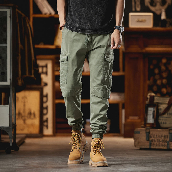 Herren Robuste Ripstop-Cargojogger mit ergonomischen Knieabnähern, Klett‑Klappen und verstellbarem Saum Echo Archiv