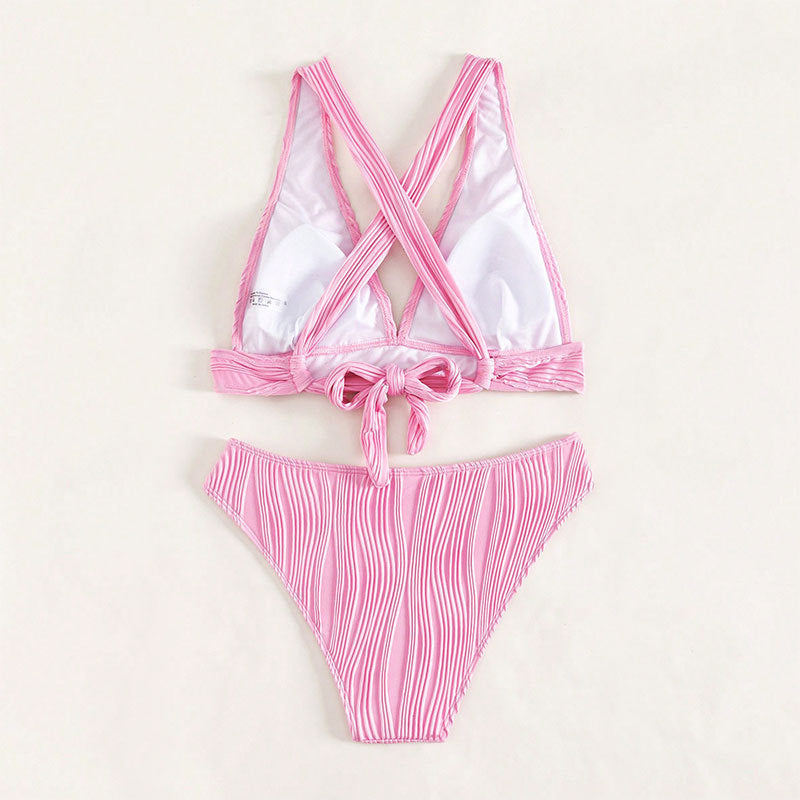 Damen Sportliches Bikini-Set mit Rippstruktur Echo Archiv