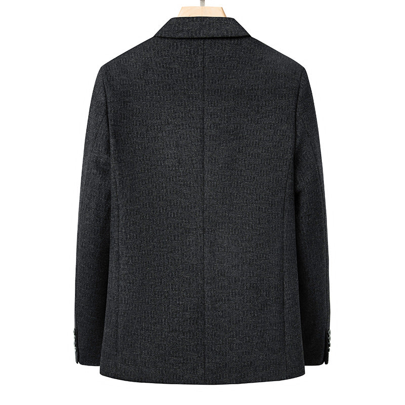 Herren eleganter Blazer mit feinem Strukturdesign Echoarchiv