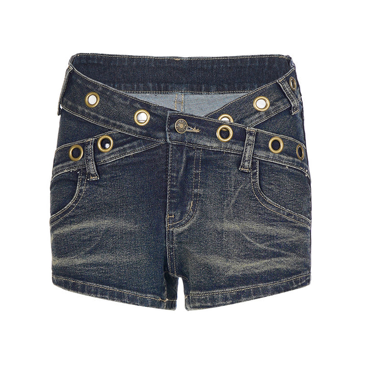 Damen Flared Jeans mit einzigartigen Knopfdetails und raffinierten Applikationen Echo Archiv