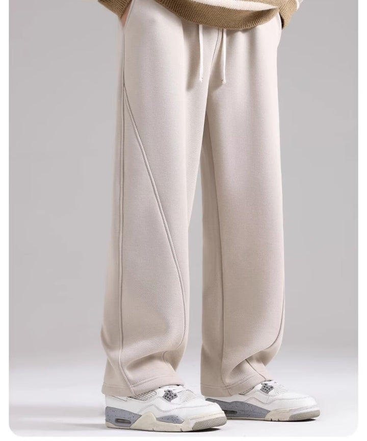 Damen Lounge-Jogginghose mit weitem Bein und Keder-Naht Echoarchiv