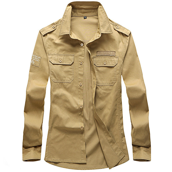 Herren Modische Hemdjacke mit praktischen Taschen Echo Archiv