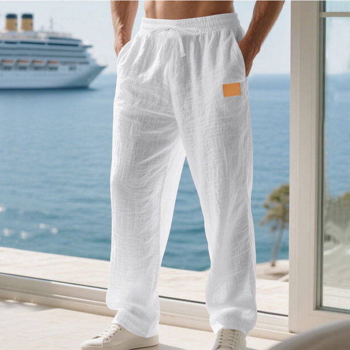 Herren Bequeme und luftige Sommerhose aus leichtem Leinenmaterial Echoarchiv