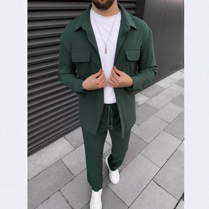 Herren Stylish Freizeantrieb mit praktischen Taschen und eleganter Passform Echoarchiv