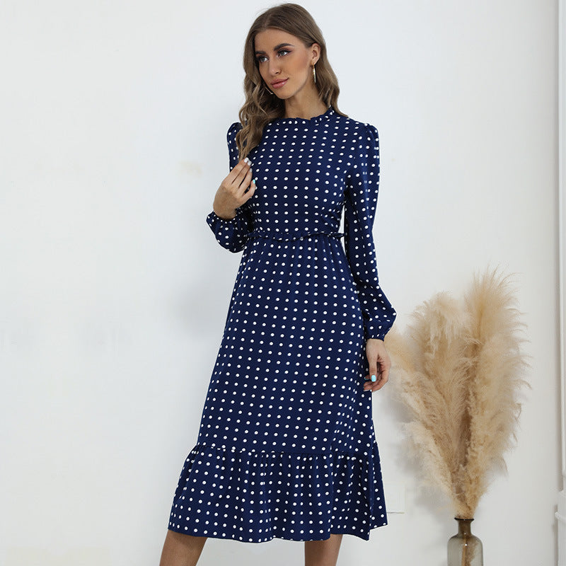 Damen Verspielt gemustertes Maxikleid mit Rüschendetails Echo Archiv