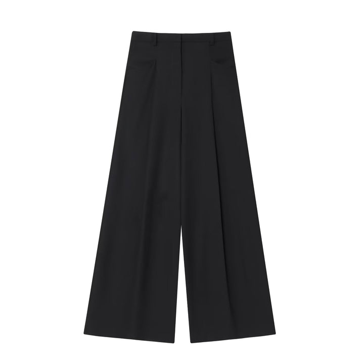 Damen Hochtaillierte Culotte-Hose mit weitem Bein und Bügelfalte Echo Archiv