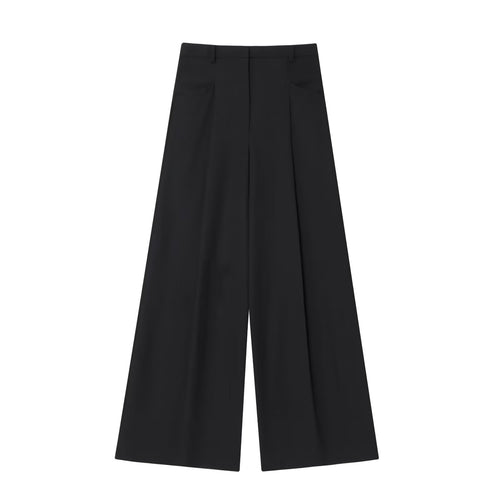 Damen Hochtaillierte Culotte-Hose mit weitem Bein und Bügelfalte Echo Archiv