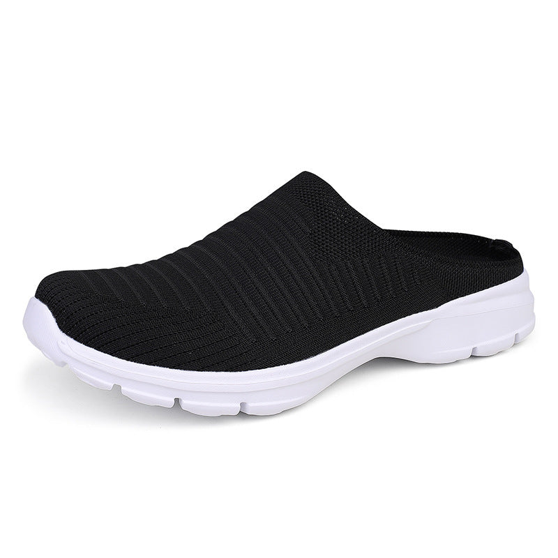 Damen nan gestrickter Schlupf-Clog mit stoßdämpfender EVA-Zwischensohle und ergonomischer Fersenstütze Echo Archiv