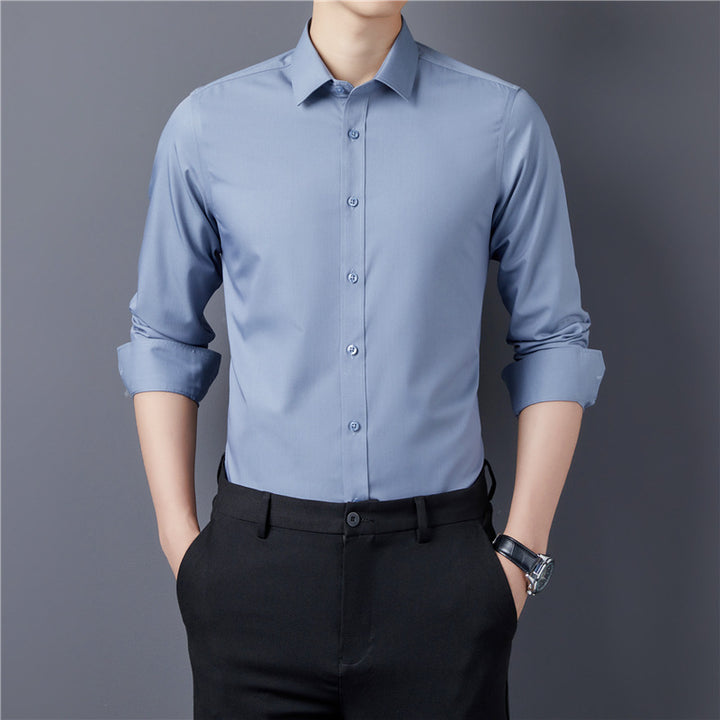 Herren Elegantes Langarmhemd Echoarchiv