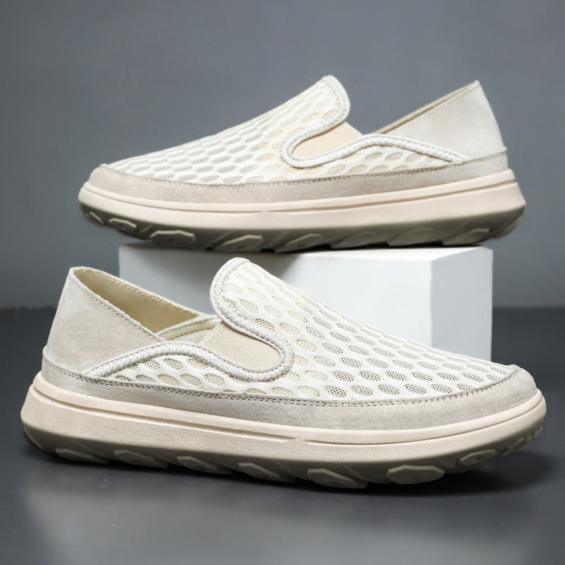 Herren nan atmungsaktiver Mesh-Slip-On Loafer mit elastischen Einsätzen und stoßdämpfender EVA-Sohle Echo Archiv