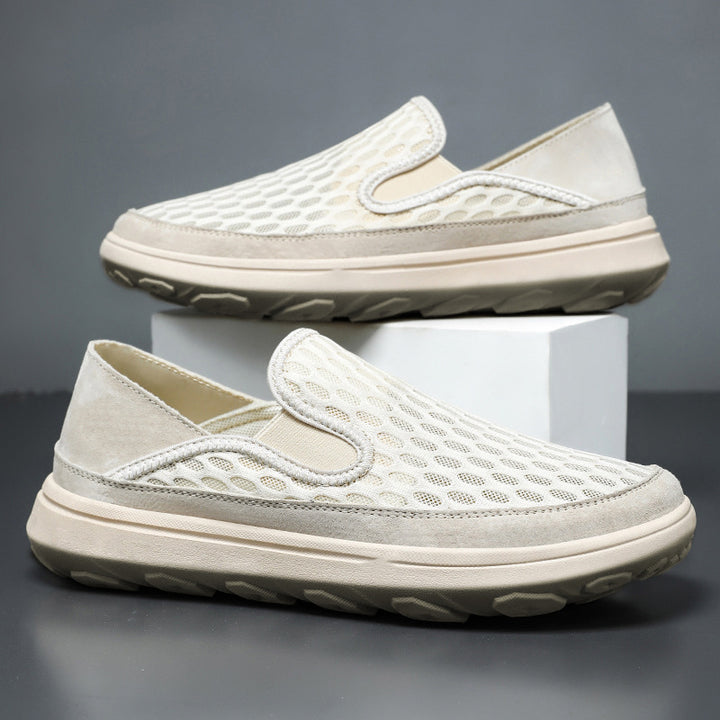 Herren nan atmungsaktiver Mesh-Slip-On Loafer mit elastischen Einsätzen und stoßdämpfender EVA-Sohle Echo Archiv