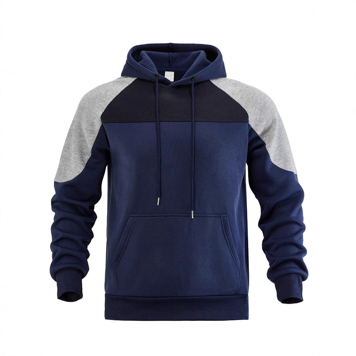 Herren Kapuzenpullover mit innovativem Design und gestreiften Ärmeln Echoarchiv