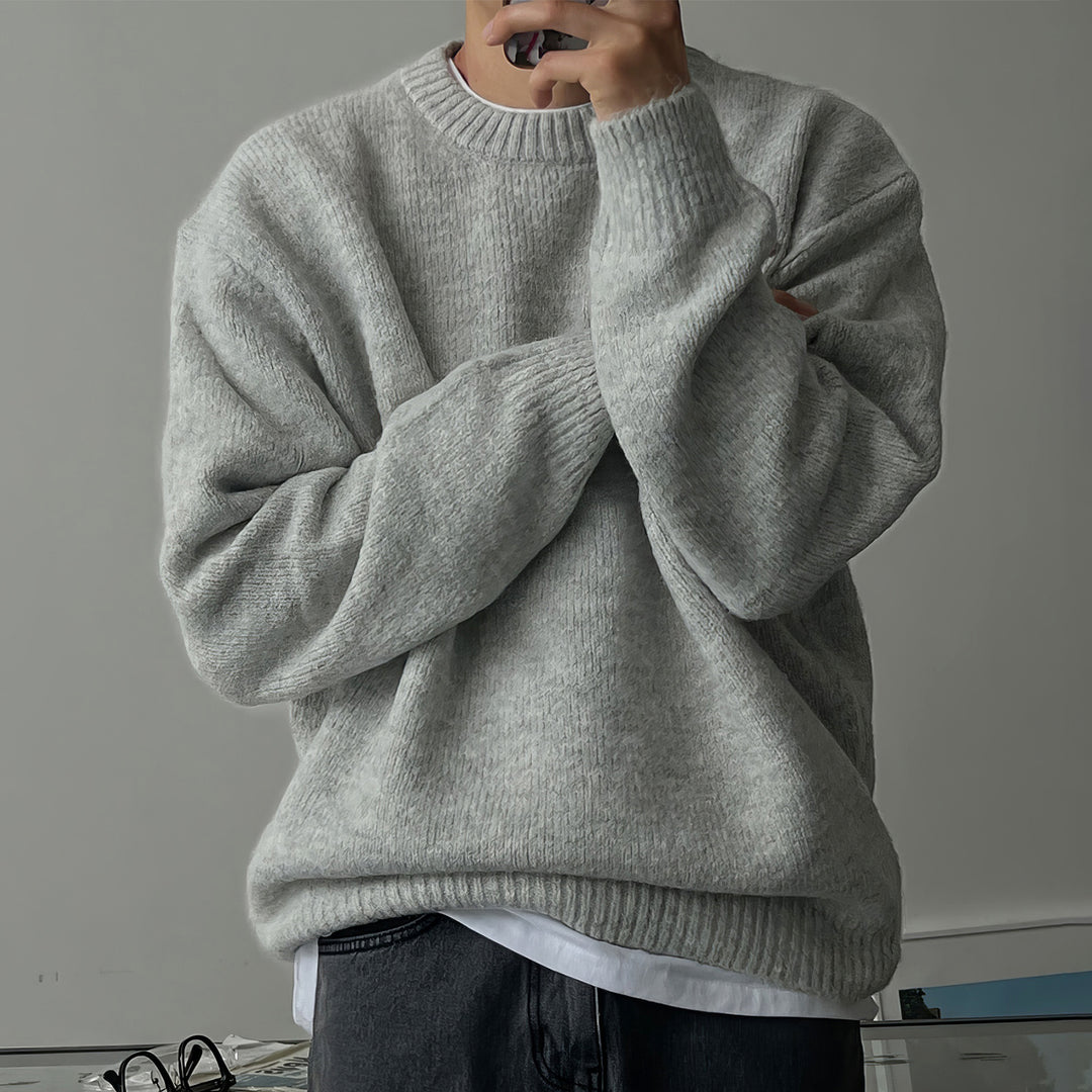 Damen Bequemer Strickpullover mit Knopfdetails Echo Archiv