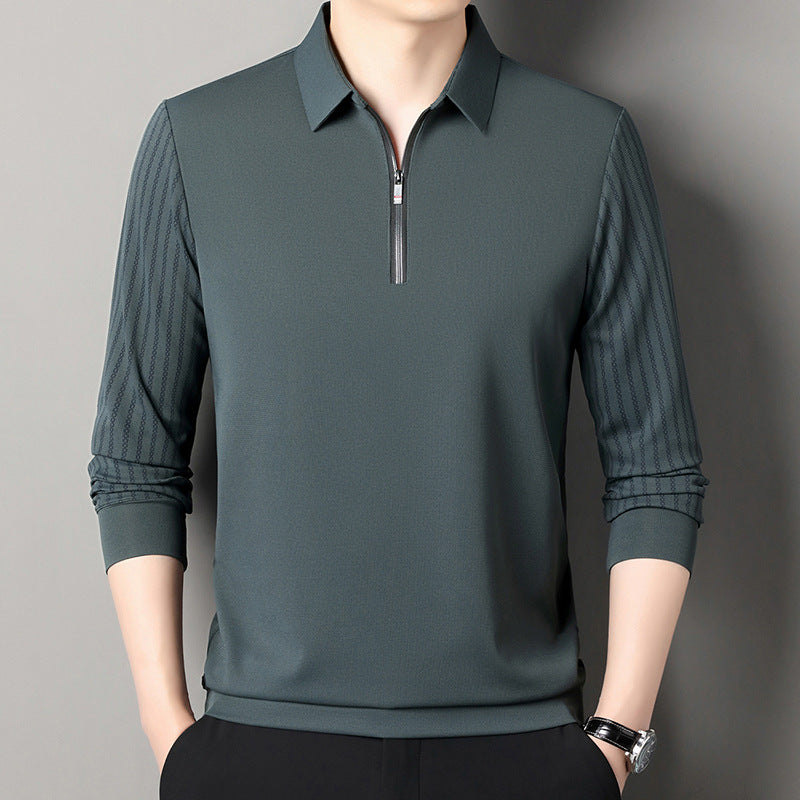Herren Poloshirt mit doppeltem Stehkragen und atmungsaktiven Einsätzen Echoarchiv