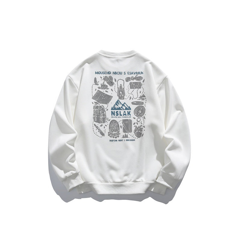 Unisex Lockeres Rundhals-Sweatshirt mit feiner Waffelstruktur Echoarchiv