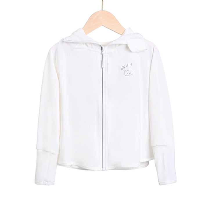 Damen Leichte und atmungsaktive Kapuzenjacke mit tierischem Aufdruck Echo Archiv