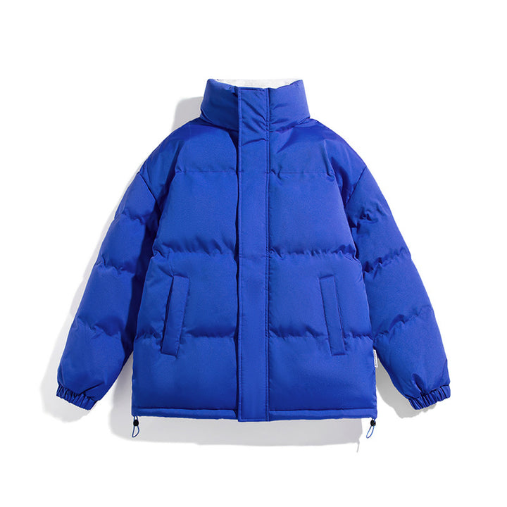 Unisex Boxy-Pufferjacke mit hohem Stehkragen, verdecktem Reißverschluss und verstellbarem Kordelzugsaum Echo Archiv