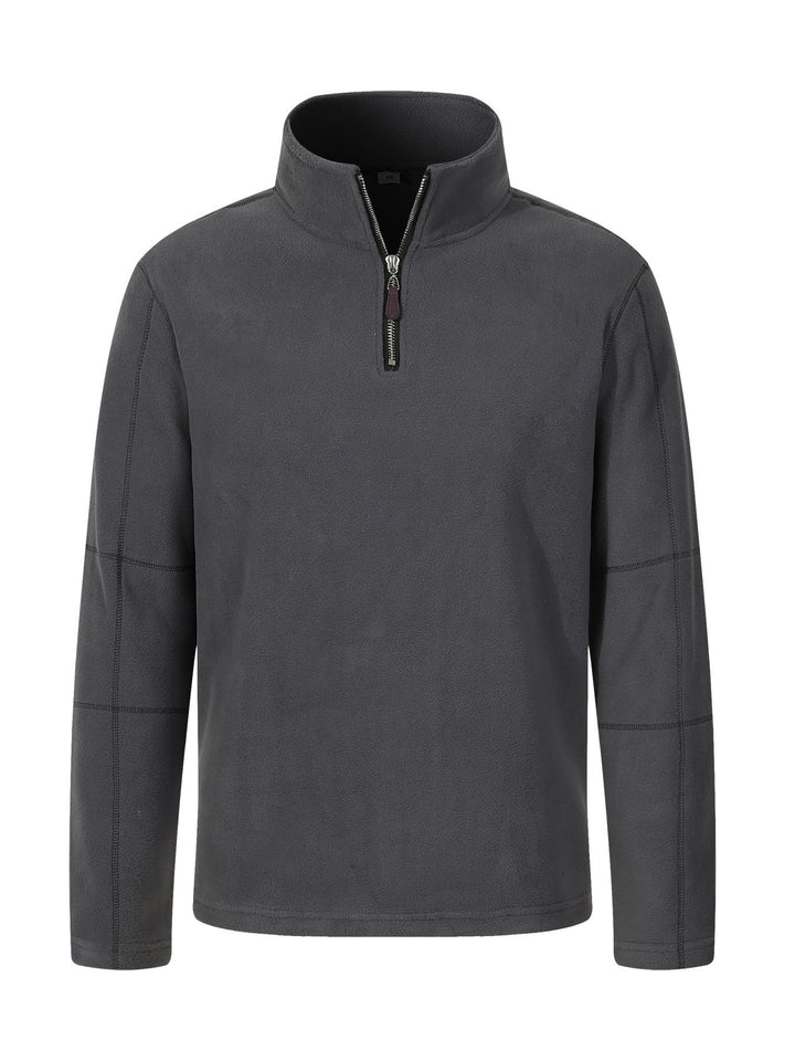 Herren Fleecejacke mit hohem Kragen und praktischem Reißverschluss Echoarchiv