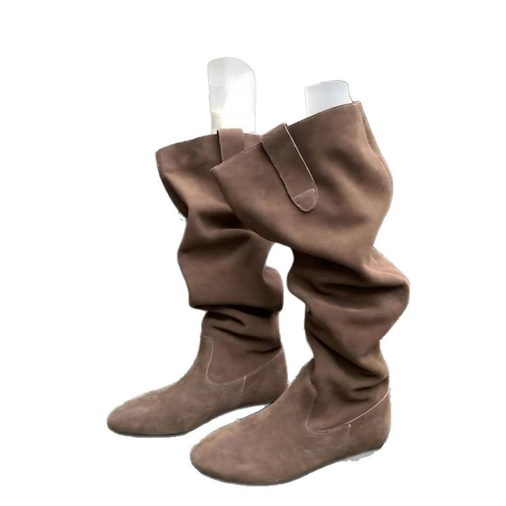 Damen Elegante und bequem sitzende Overkneestiefel Echo Archiv