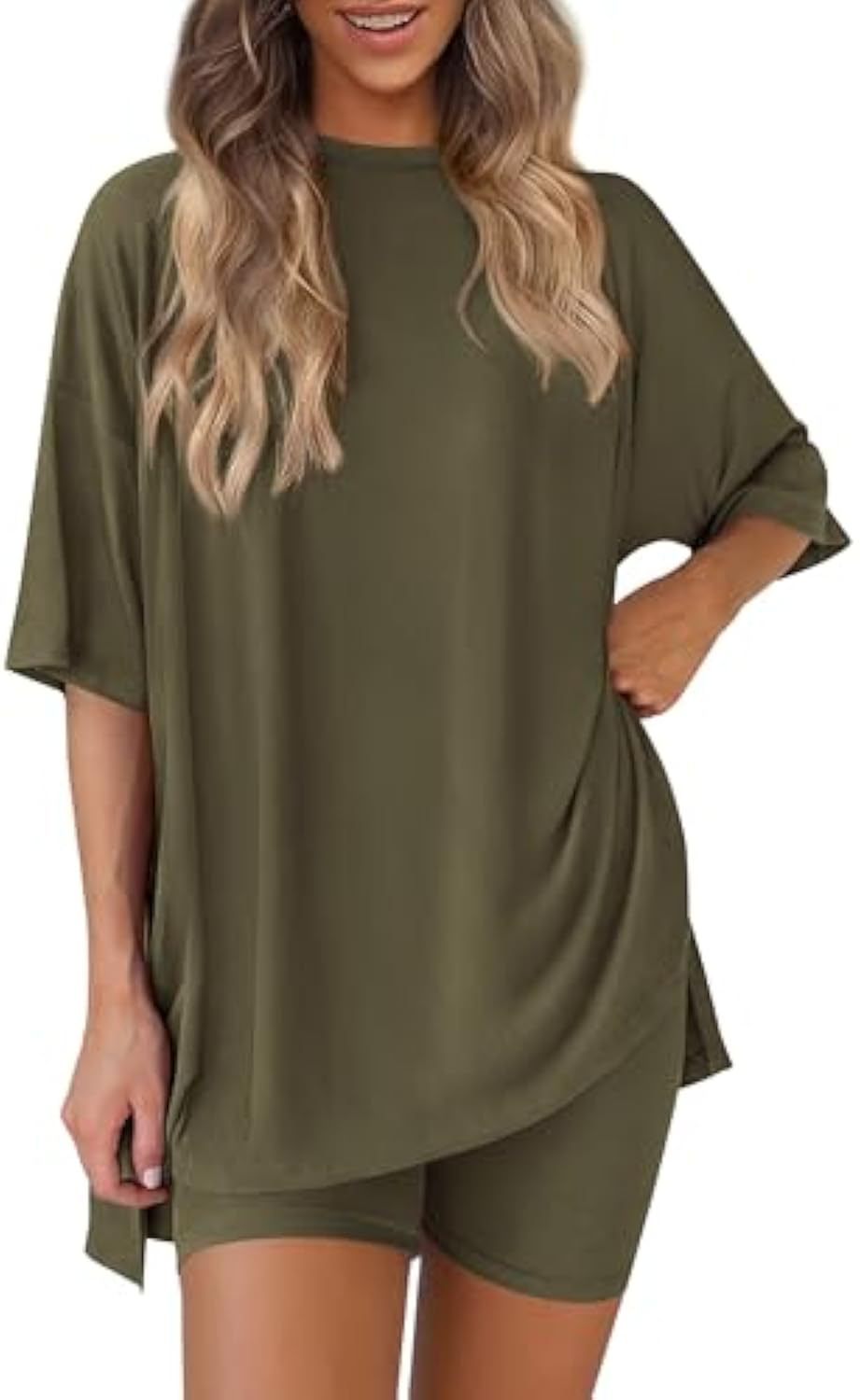 Damen lässiges Sport-T-Shirt mit Shorts im Set Echo Archiv