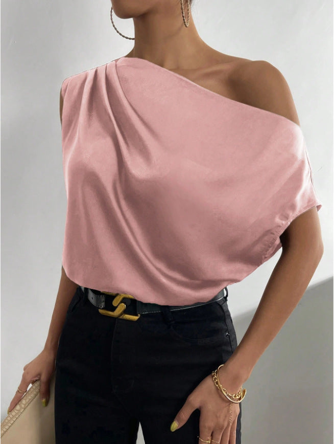 Damen Elegantes, schulterfreies Satinoberteil Echo Archiv