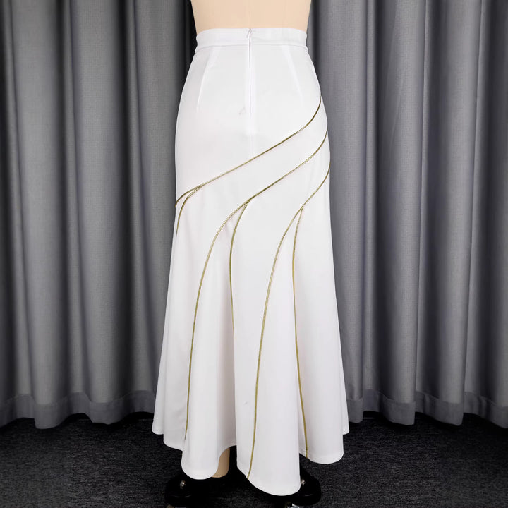 Damen eleganter Rock mit geschwungenen Ziernähten Echo Archiv